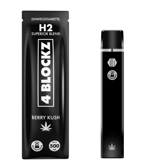 4 Blockz H2 95% Einweg Vapes - Berry Kush