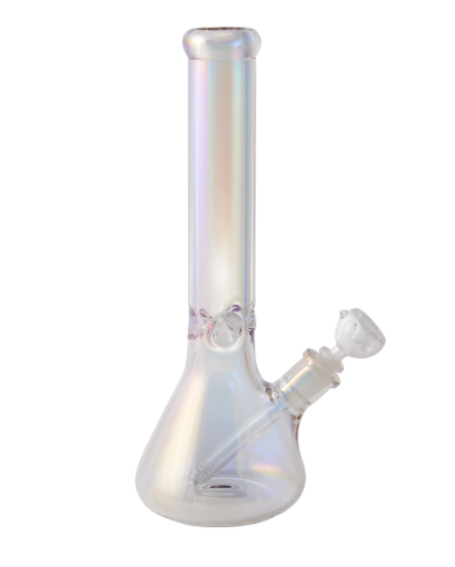 Atomic Glas-Bong 9mm dickes Glas | H: 38cm, Schl.: 14,5 & 18,8mm