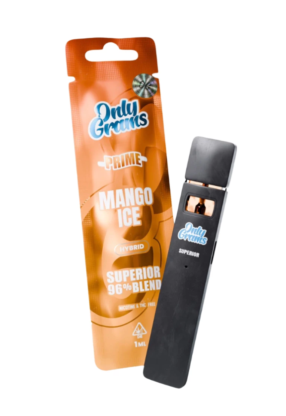 OnlyGrams Superior Blend 96% Einweg Vape (Prime) - Mango Ice