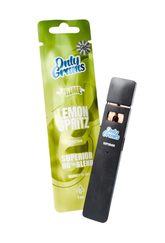 OnlyGrams Superior Blend 96% Einweg Vape (Prime) - Lemon Spritz