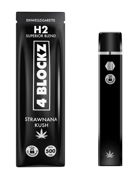 4 Blockz H2 95% Einweg Vapes - Strawnana Kush