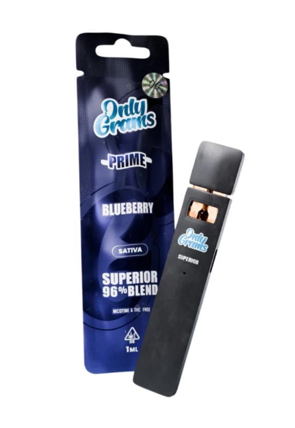 OnlyGrams Superior Blend 96% Einweg Vape (Prime) - Blueberry